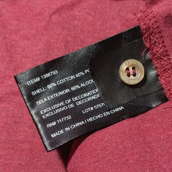 Gerry Polo Shirt Maroon Short Sleeve Mens Size L - Picture 6 of 9